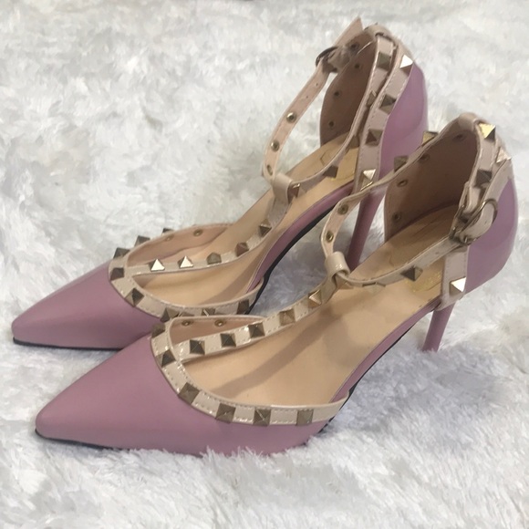 shishang girl Shoes - Shishang Girl Studded pink pumps